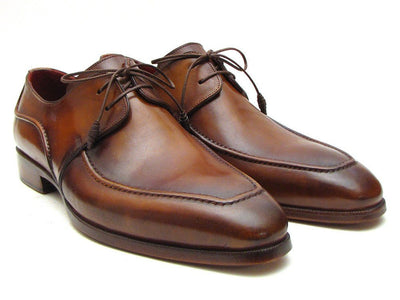 Paul Parkman Men's Brown Derby Dress Shoes For Men (IDSU12LF)