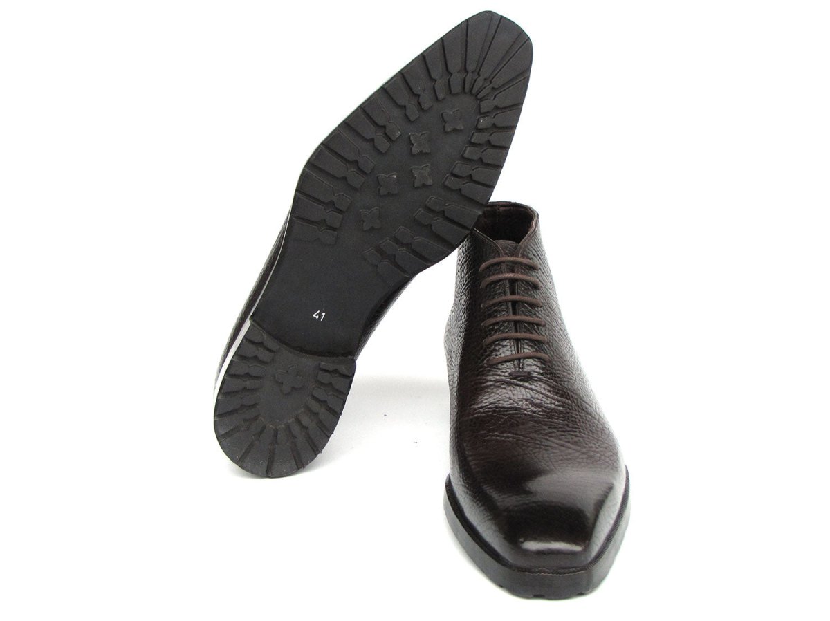 Paul Parkman Men's Brown Floater Leather Ankle Boots