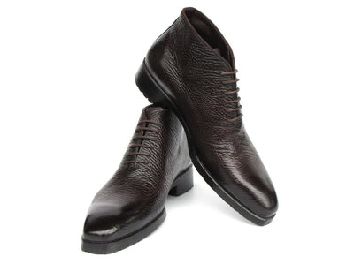 Paul Parkman Men's Brown Floater Leather Ankle Boots