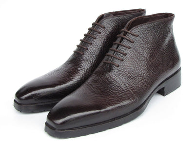 Paul Parkman Men's Brown Floater Leather Ankle Boots