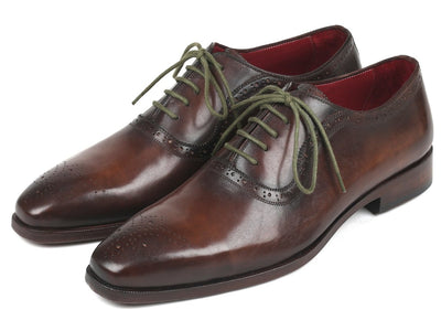 Paul Parkman Men's Brown Medallion Toe Oxfords (IDFS78BW)