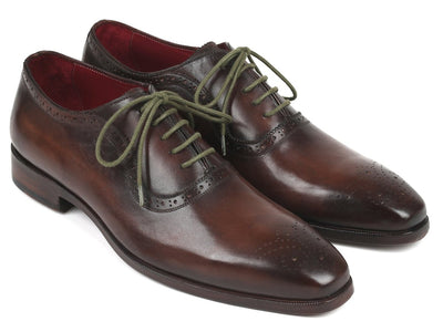 Paul Parkman Men's Brown Medallion Toe Oxfords (IDFS78BW)