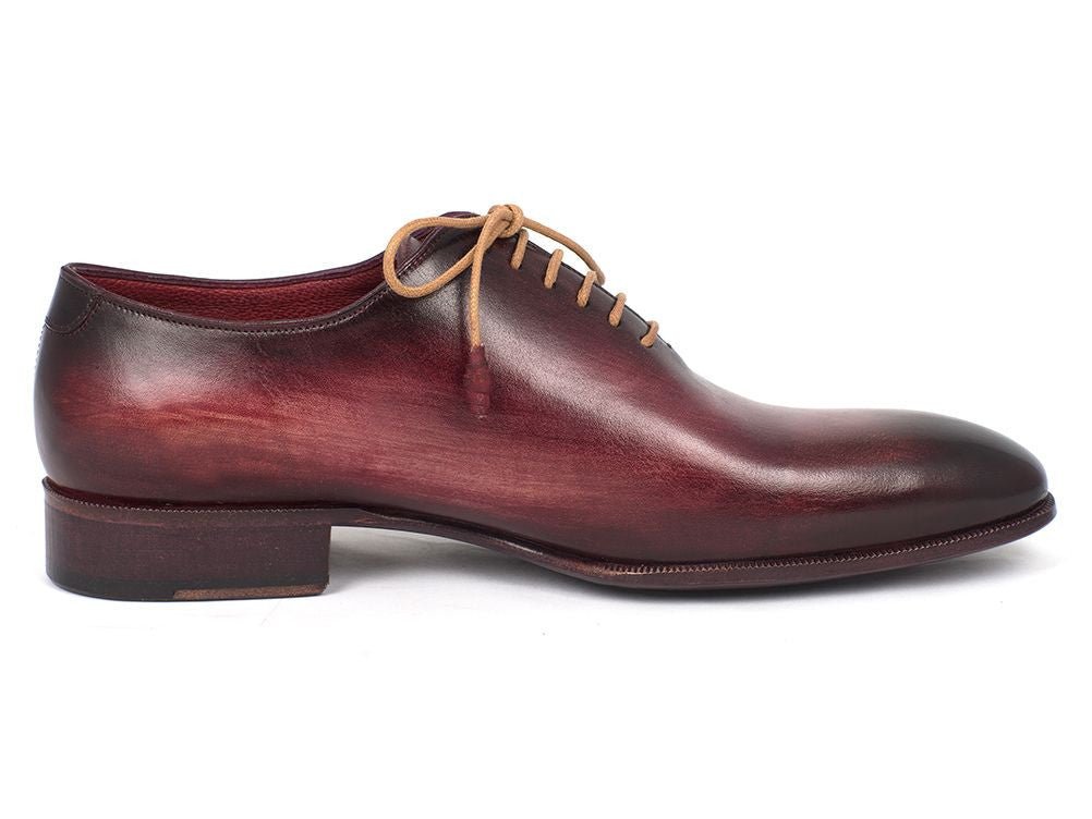 Paul Parkman Men's Burgundy Wholecut Plain Toe Oxfords (IDDS65BUR)