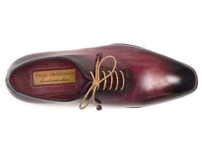Paul Parkman Men's Burgundy Wholecut Plain Toe Oxfords (IDDS65BUR)
