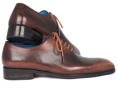 Paul Parkman Men's Camel and Brown Wholecut Oxfords (IDKR254CML)