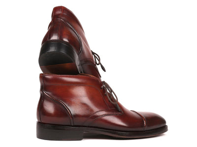 Paul Parkman Men's Cap Toe Chukka Boots Brown (ID144BRW68)