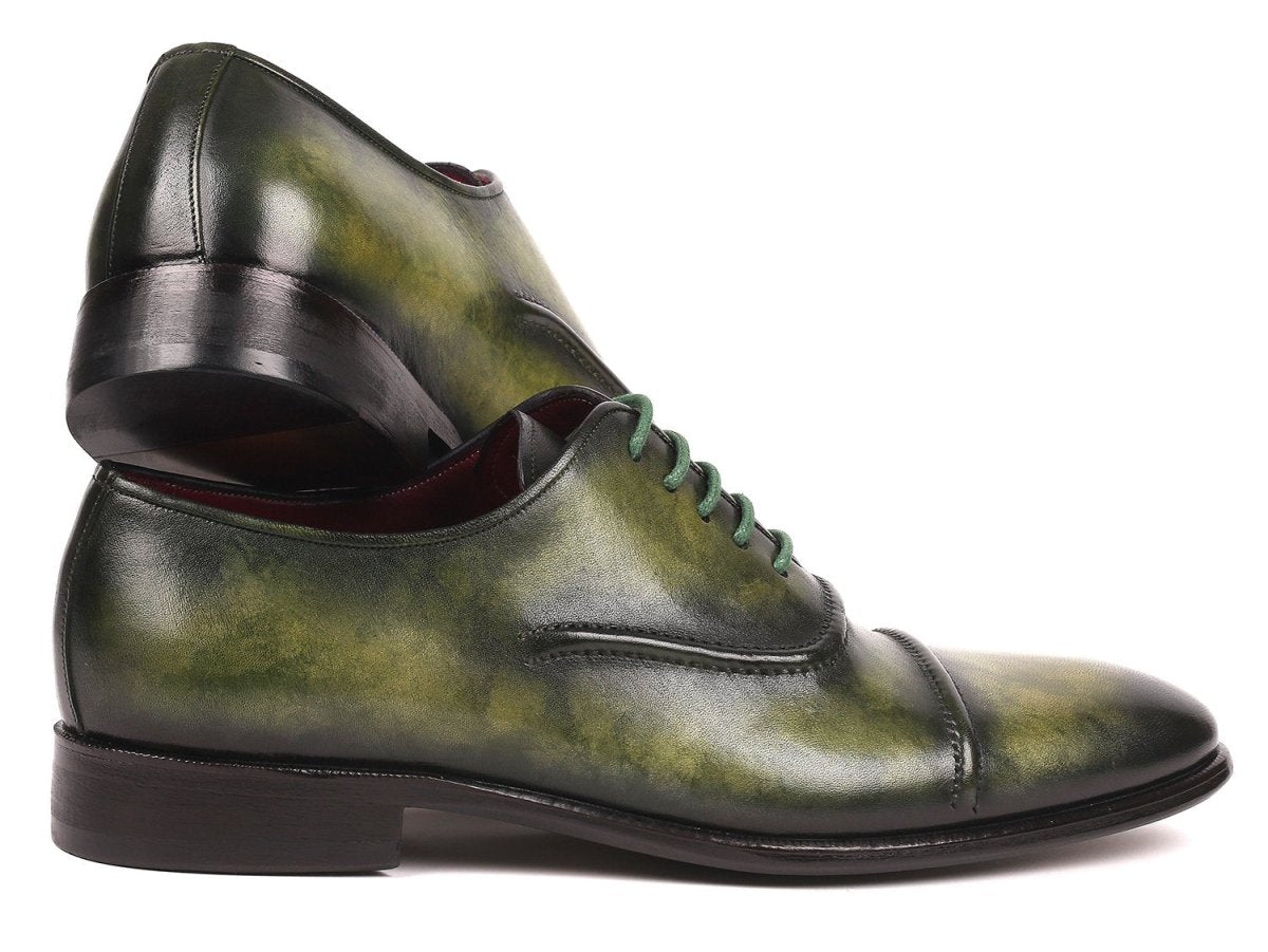Paul Parkman Men's Cap Toe Oxfords in Green