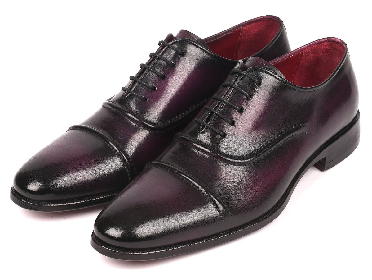 Paul Parkman Men's Cap Toe Oxfords Purple (ID077 PRP)