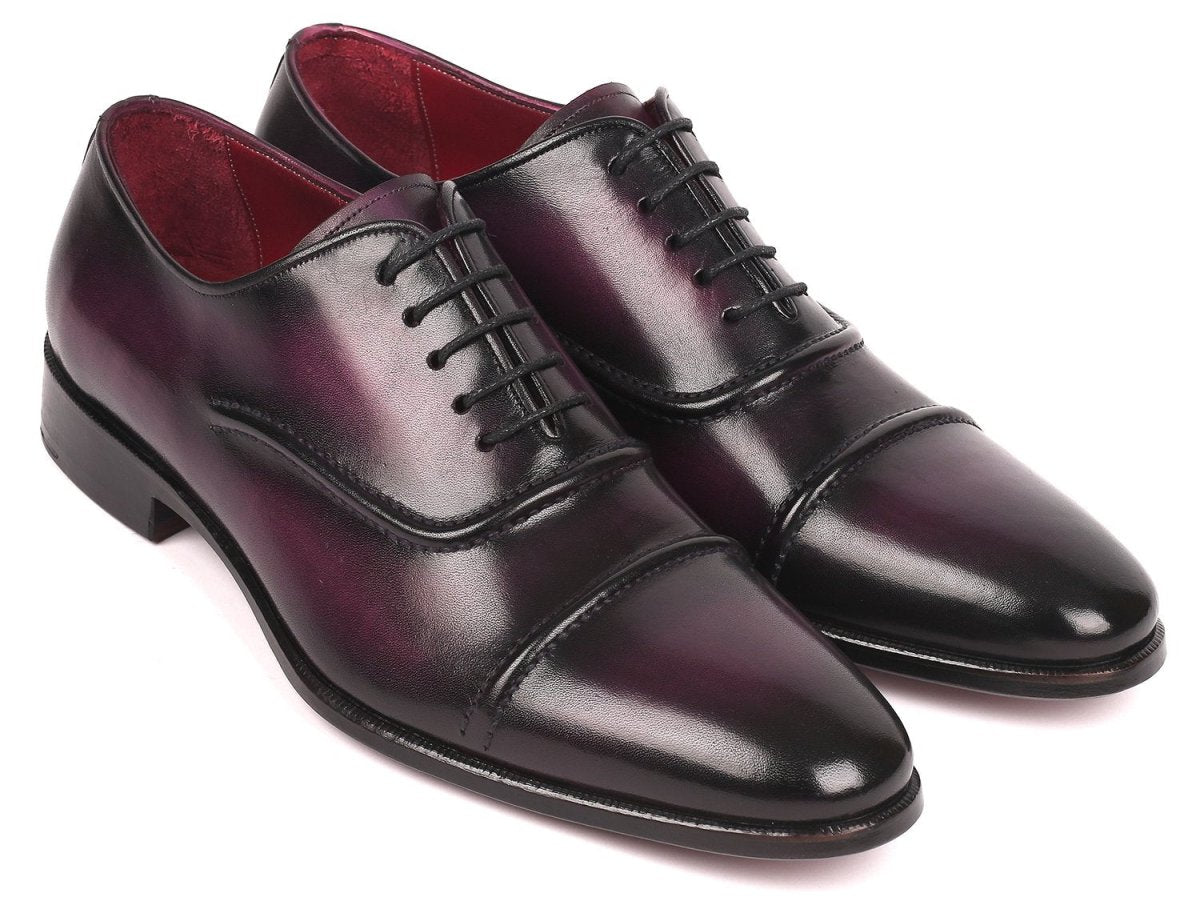 Paul Parkman Men's Cap Toe Oxfords Purple (ID077 PRP)