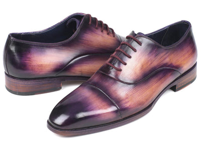 Paul Parkman Men's Cap - Toe Oxfords Purple (ID1744 - PRP)