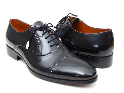 Paul Parkman Men's Captoe Oxfords Black Dress Shoes (ID78RG61)