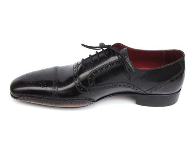 Paul Parkman Men's Captoe Oxfords Black Shoes (ID5032 - BLK)