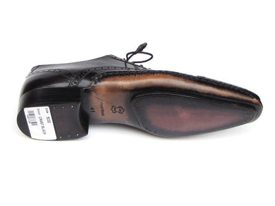 Paul Parkman Men's Captoe Oxfords Black Shoes (ID5032 - BLK)