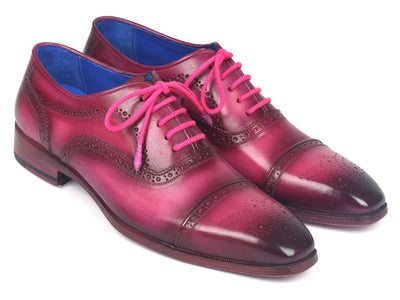 Paul Parkman Men's Captoe Oxfords Fuxia (ID024 FUX)