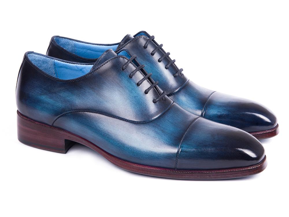 Paul Parkman Men's Captoe Oxfords in Blue and Turquoise
