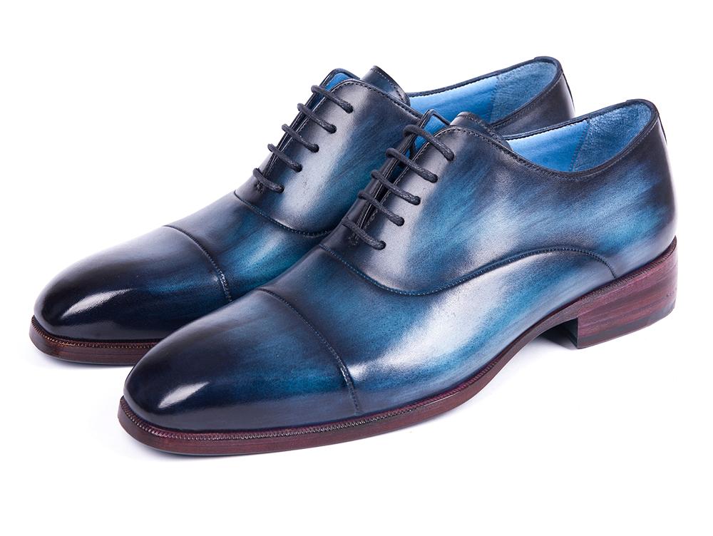 Paul Parkman Men's Captoe Oxfords in Blue and Turquoise