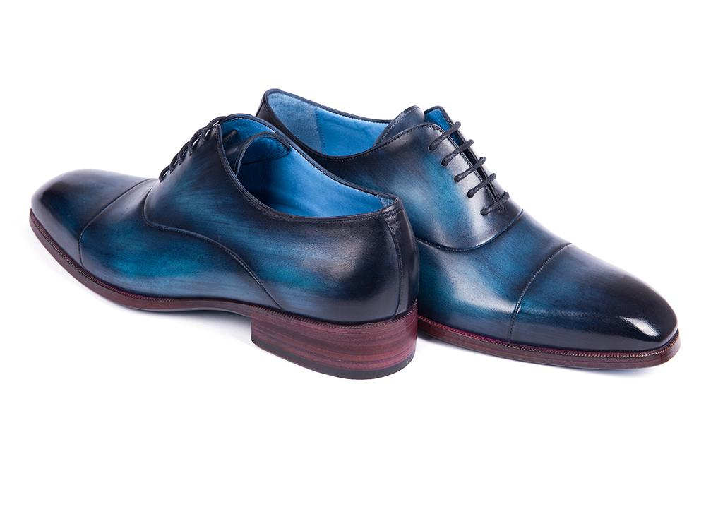 Paul Parkman Men's Captoe Oxfords in Blue and Turquoise