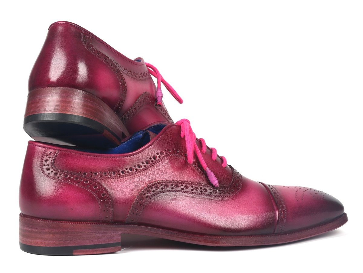 Paul Parkman Men's Captoe Oxfords in Fuxia
