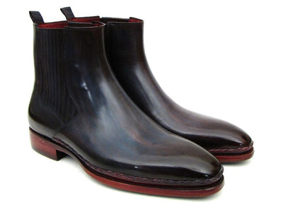 Paul Parkman Men's Chelsea Boots Navy and Bordeaux (IDBT54F11)