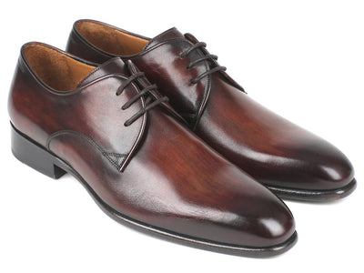 Paul Parkman Men's Custom Made Antique Brown Derby Shoes 696AT51
