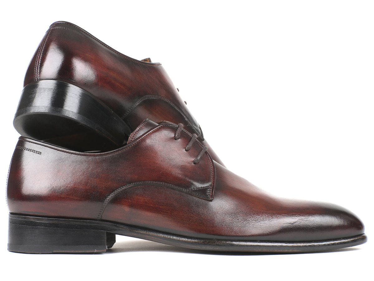 Paul Parkman Men's Custom Made Antique Brown Derby Shoes 696AT51
