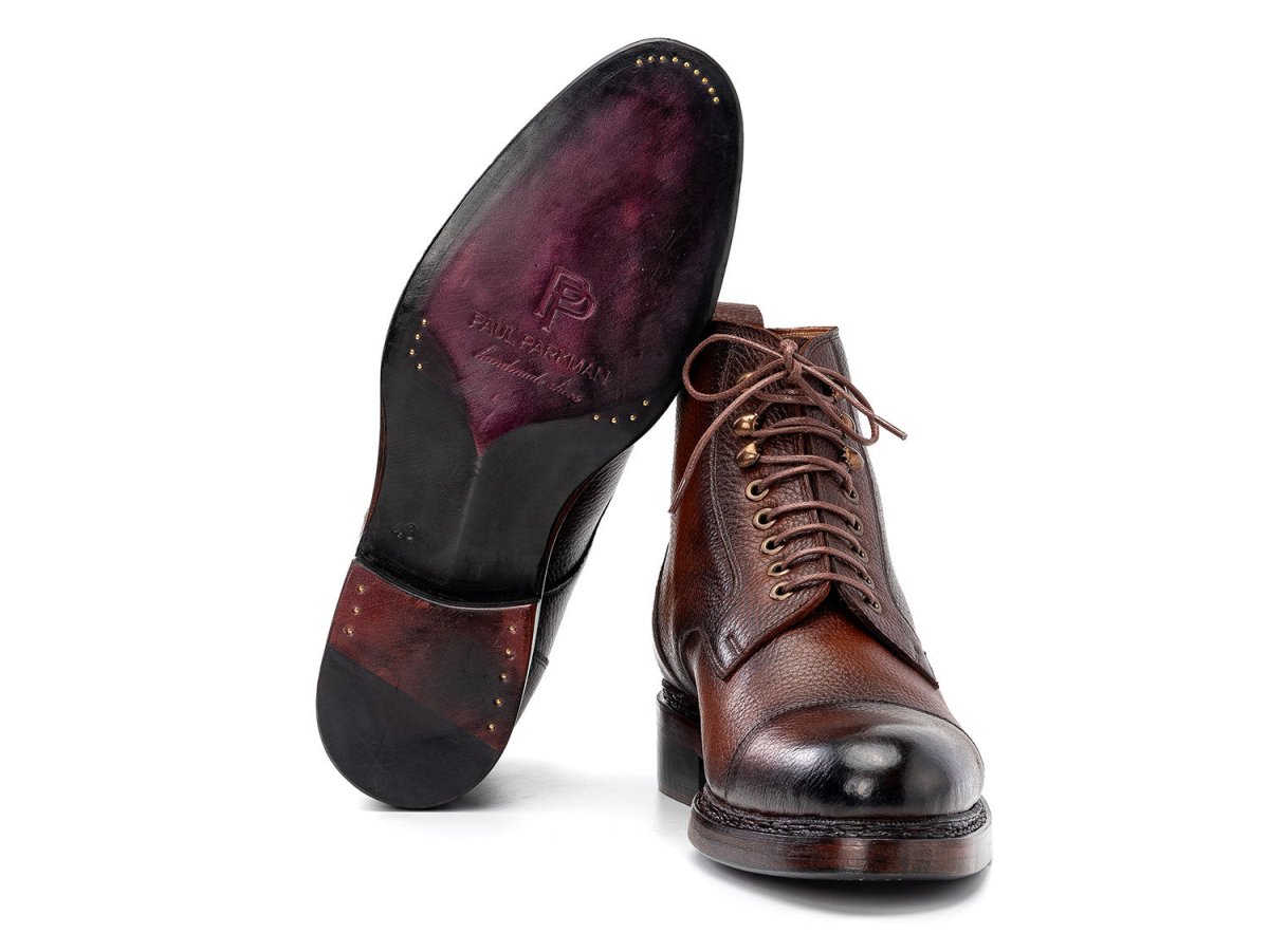 Paul Parkman Men's Custom Made Brown Floater Leather Boots 5075 FLB