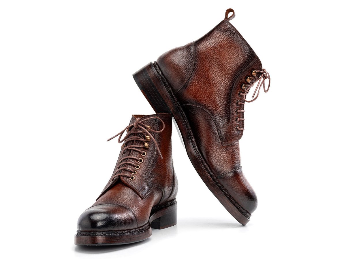 Paul Parkman Men's Custom Made Brown Floater Leather Boots 5075 FLB