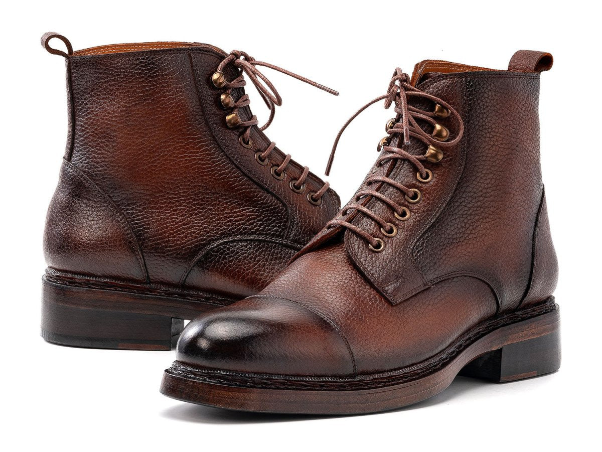 Paul Parkman Men's Custom Made Brown Floater Leather Boots 5075 FLB