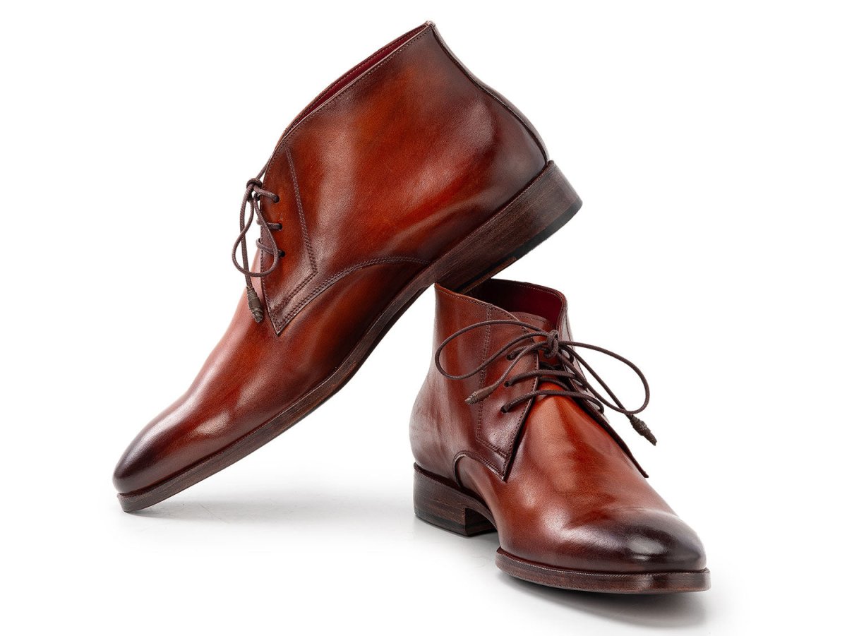 Paul Parkman Men's Custom Made Chukka Boots Camel and Brown CK53BRW