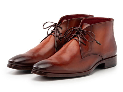 Paul Parkman Men's Custom Made Chukka Boots Camel and Brown CK53BRW