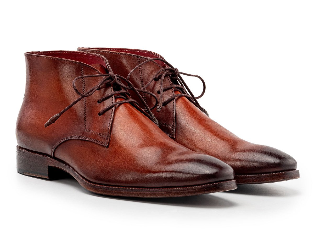 Paul Parkman Men's Custom Made Chukka Boots Camel and Brown CK53BRW