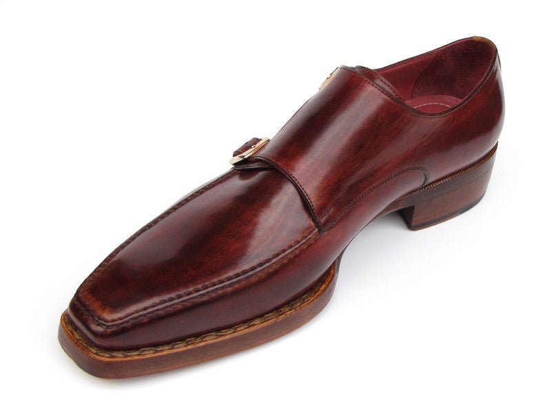 Paul Parkman Men's Double Monkstrap Goodyear Welted Shoes (ID061 - BRD)