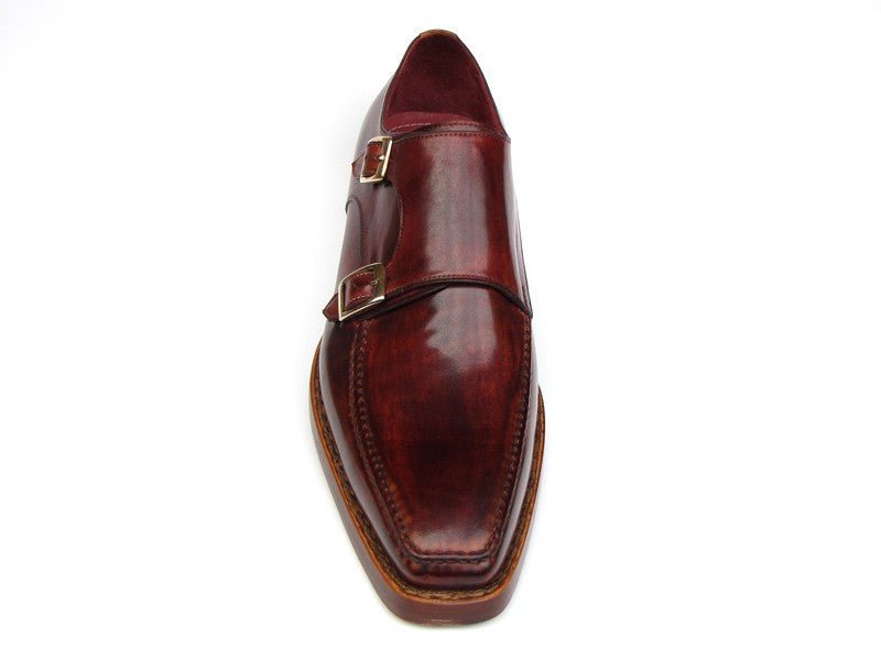 Paul Parkman Men's Double Monkstrap Goodyear Welted Shoes (ID061 - BRD)