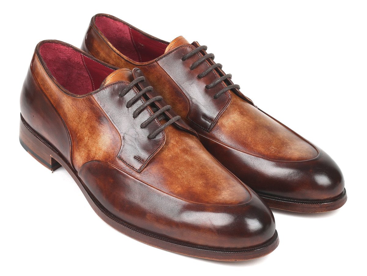 Paul Parkman Men's Dual Tone Brown Derby Shoes (ID995 BRW)