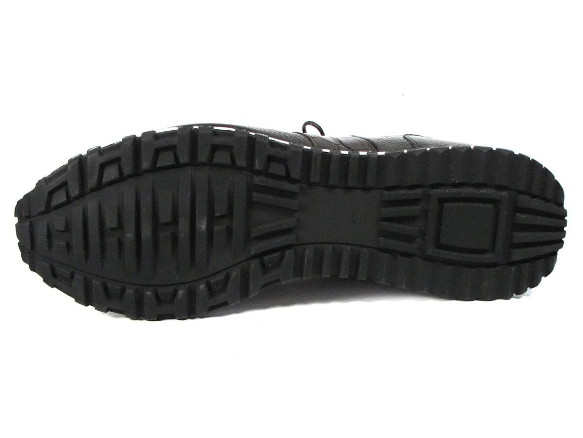 Paul Parkman Men's Floater Leather Sneakers in Black