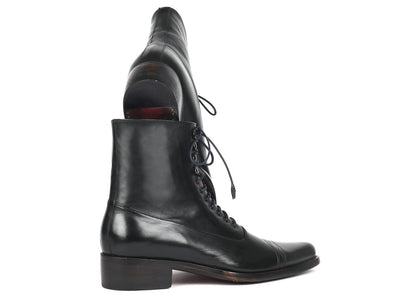 Paul Parkman Men's Goodyear Welted Boots Black Leather (IDCW477 BLK)