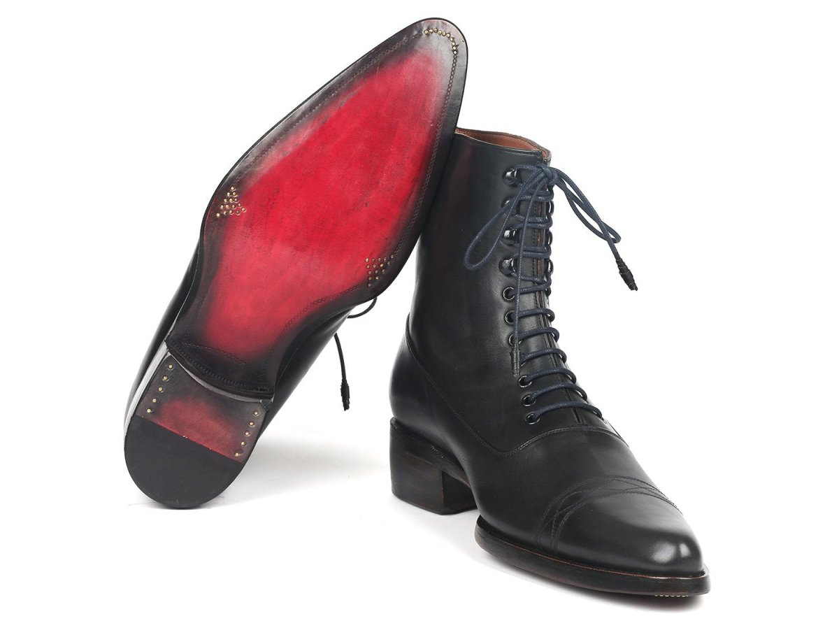 Paul Parkman Men's Goodyear Welted Boots Black Leather (IDCW477 BLK)