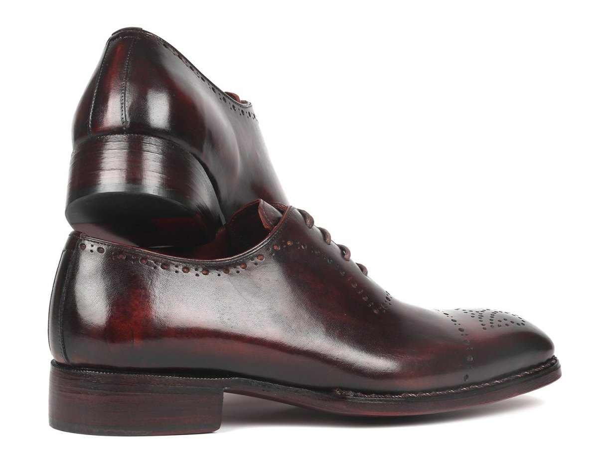 Paul Parkman Men's Goodyear Welted Oxfords in Dark Bordeaux
