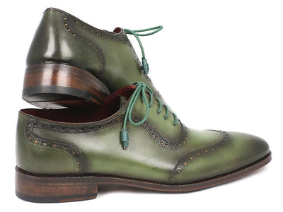 Paul Parkman Men's Green Calfskin Oxfords (IDK78 - GRN)