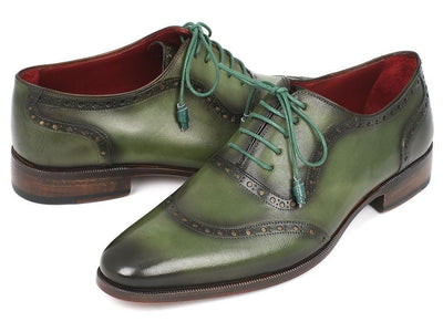 Paul Parkman Men's Green Calfskin Oxfords (IDK78 - GRN)
