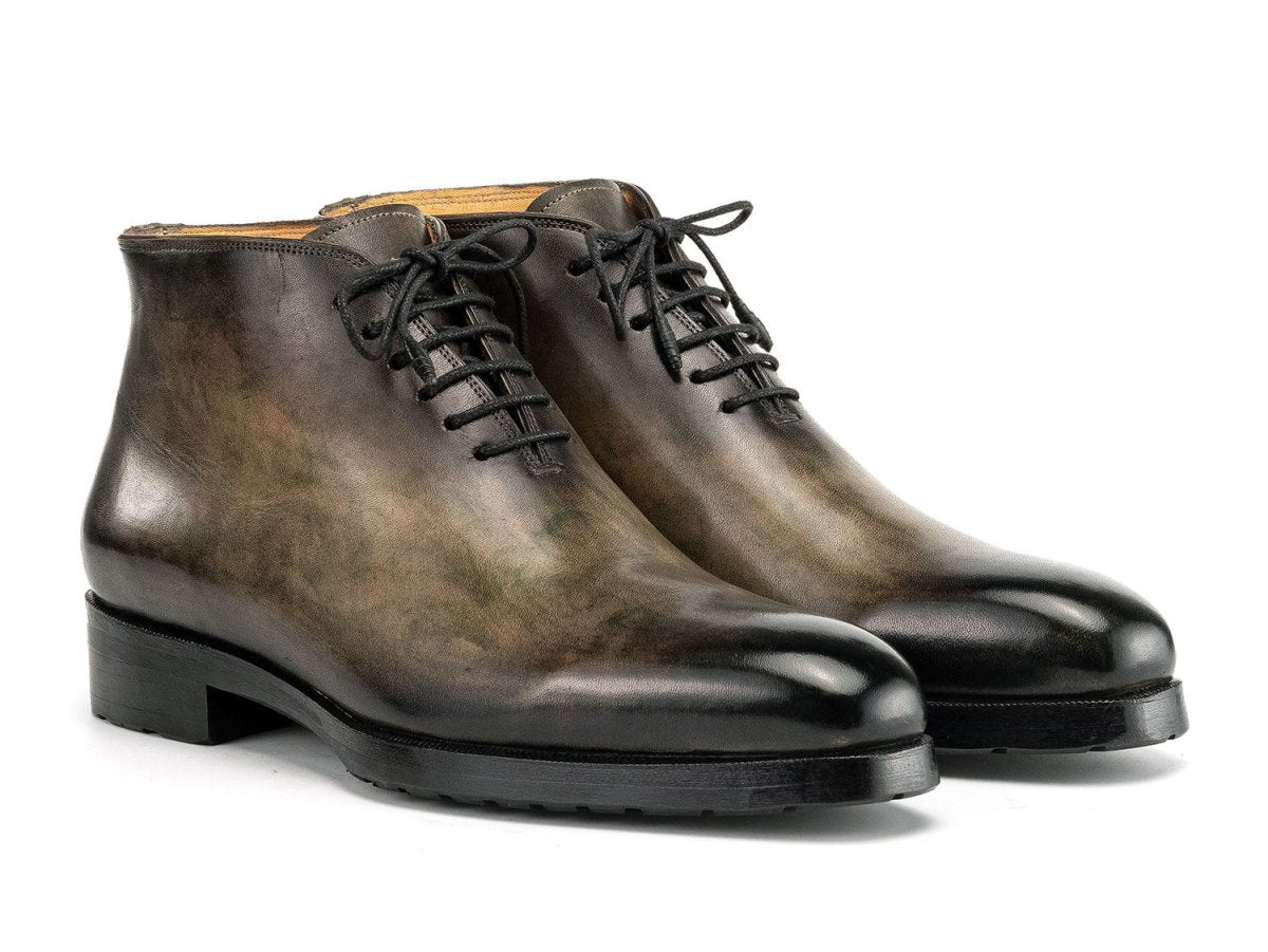 Paul Parkman Men's Green Patina Ankle Boots (ID791GRN57)