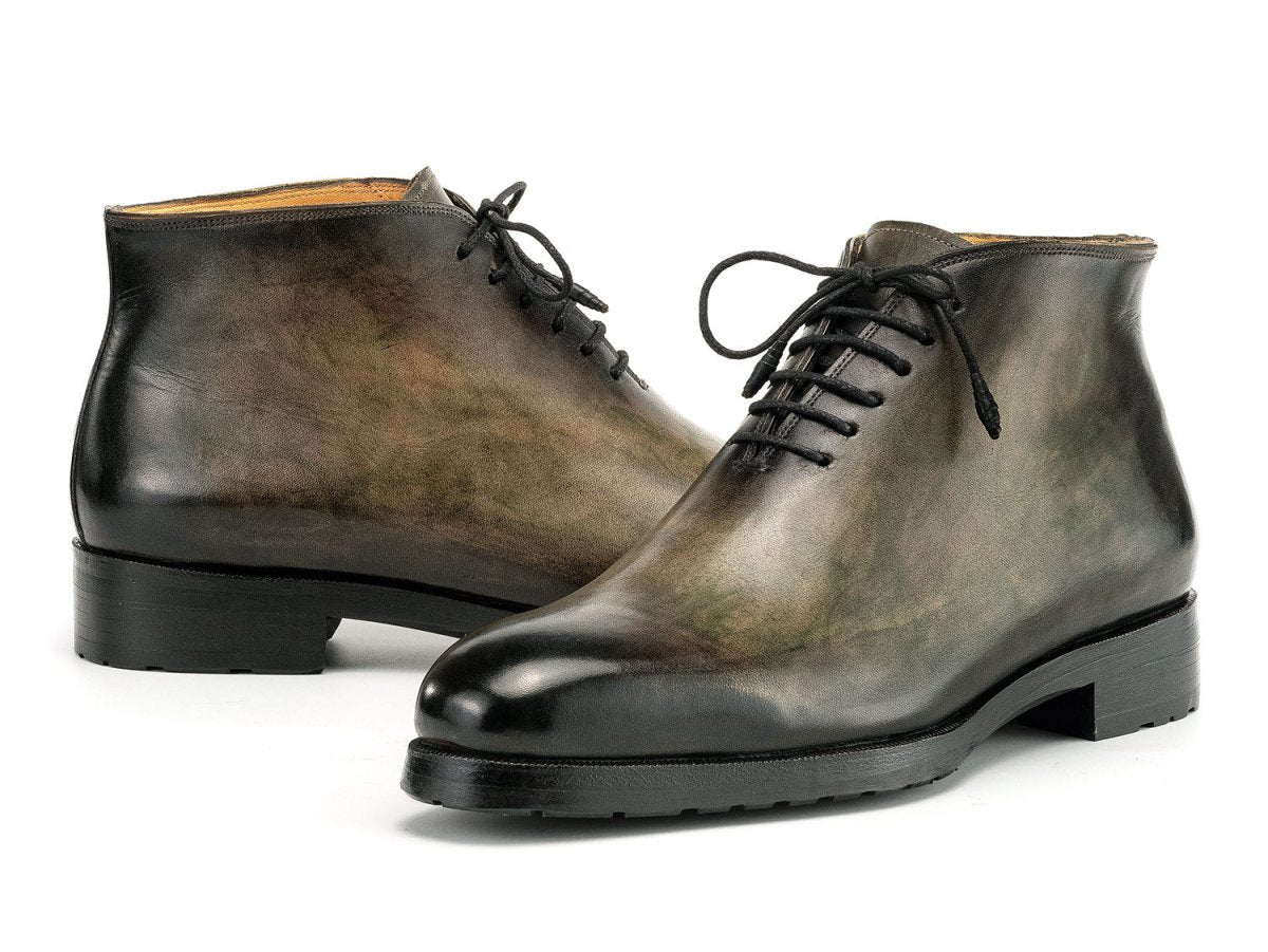 Paul Parkman Men's Green Patina Ankle Boots (ID791GRN57)