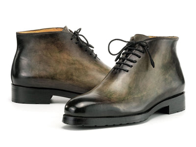 Paul Parkman Men's Green Patina Ankle Boots (ID791GRN57)