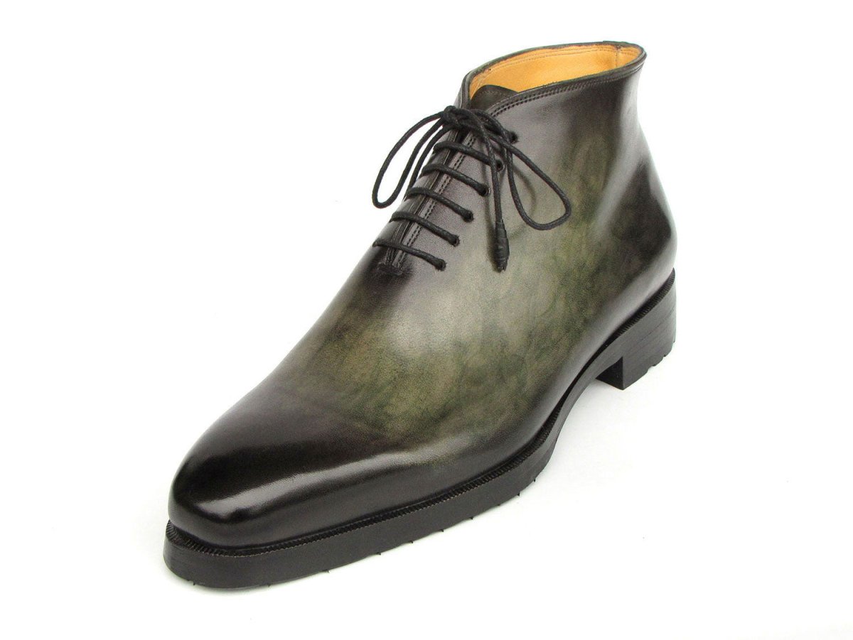 Paul Parkman Men's Green Patina Ankle Boots