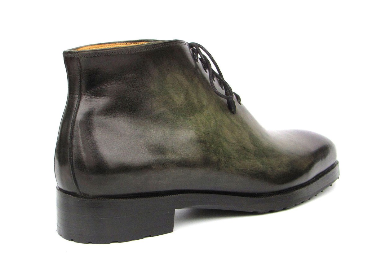 Paul Parkman Men's Green Patina Ankle Boots