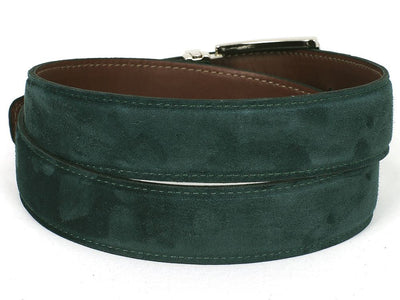 Paul Parkman Men's Green Suede Belt (IDB06 - GREEN)