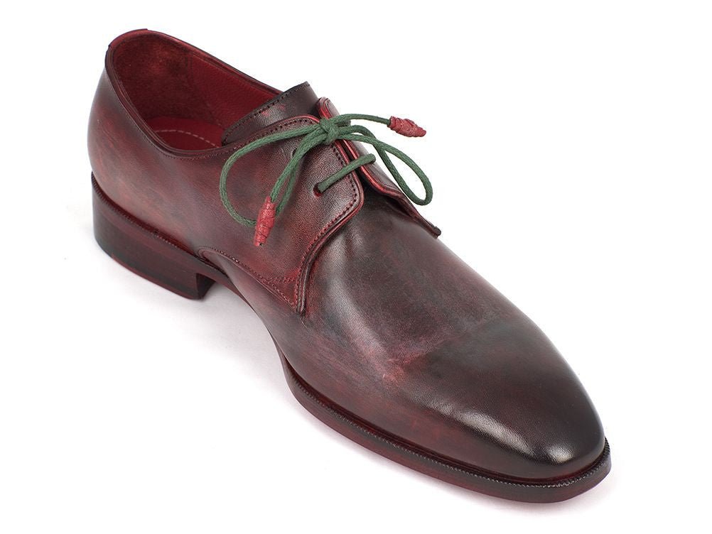 Paul Parkman Men's Hand Painted Leather Derby Shoes in Mixed Color
