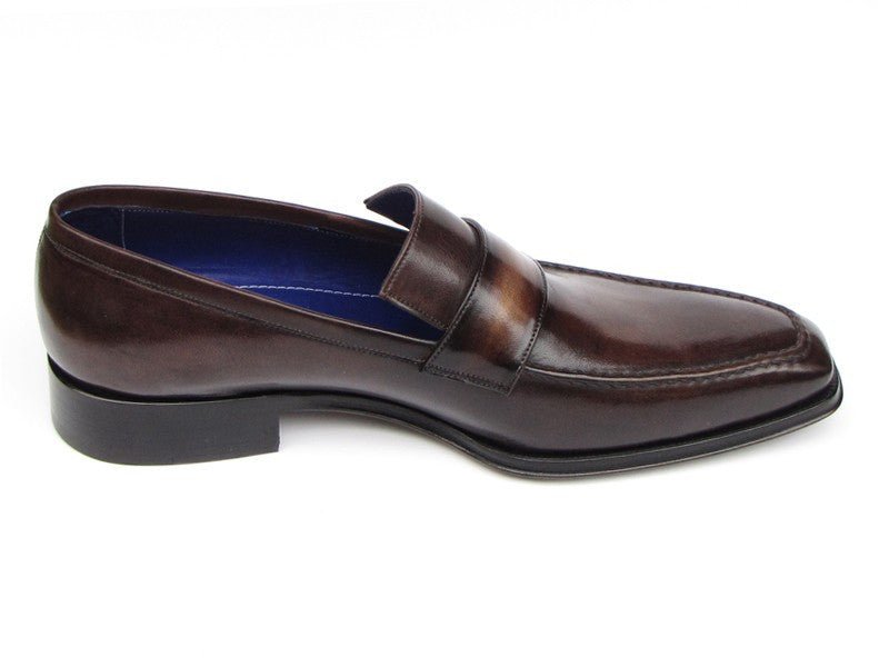 Paul Parkman Men's Hand Painted Loafers in Bronze