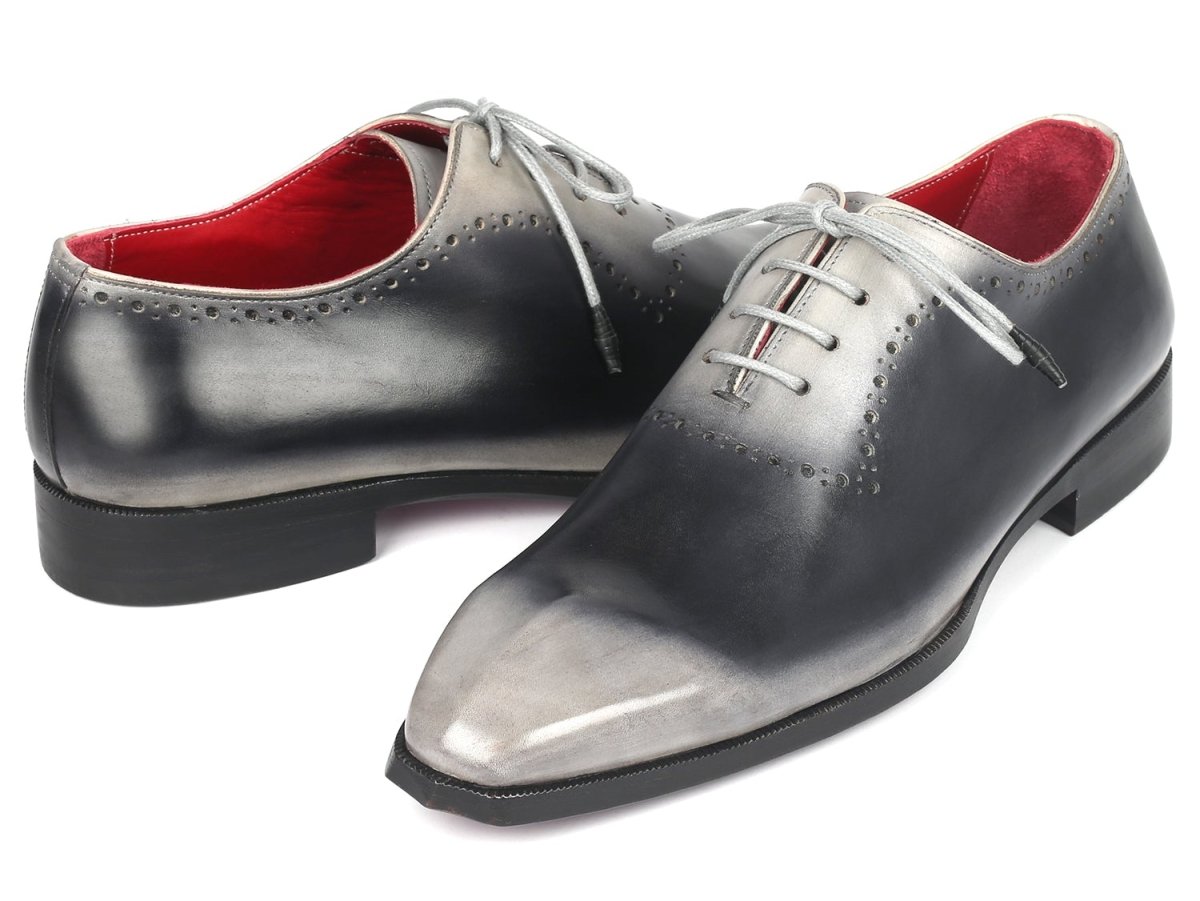 Paul Parkman Men's Hand Painted Oxfords in Gray