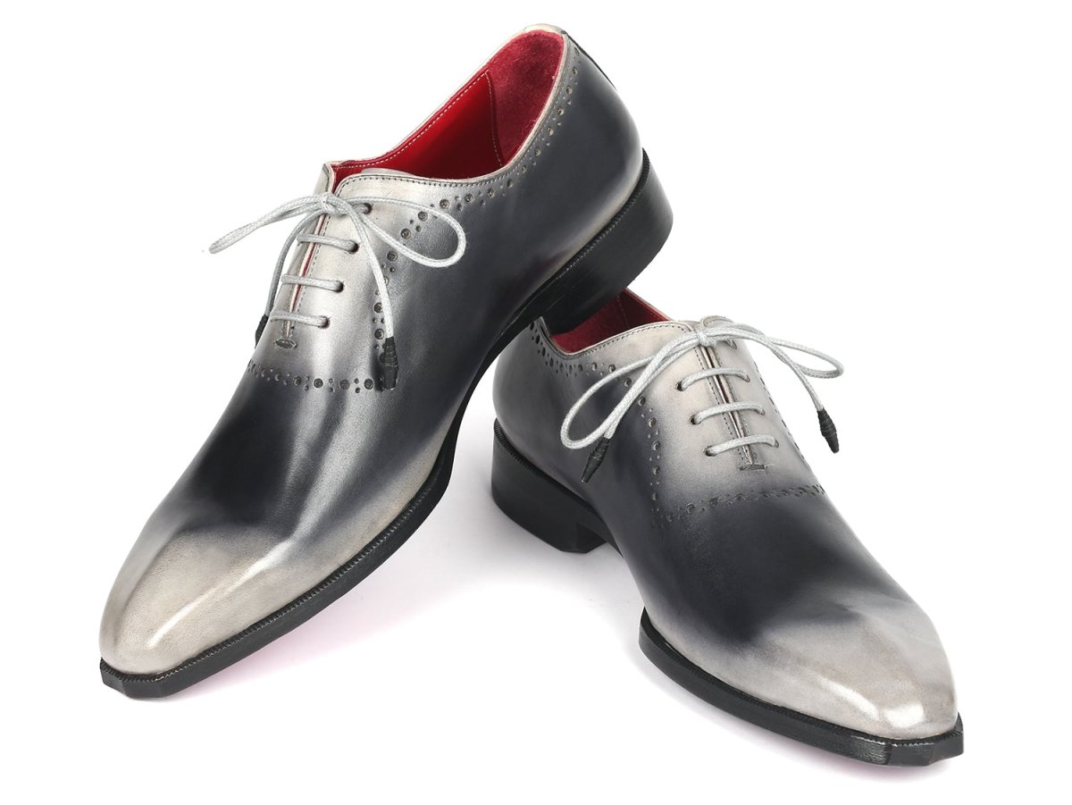 Paul Parkman Men's Hand Painted Oxfords in Gray